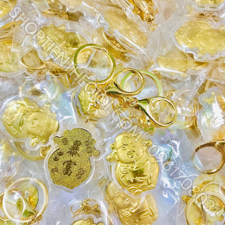 Combo 30 Móc Khóa Ông Thần Tài Vàng  - SP005979